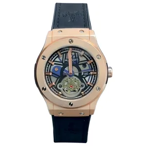 ساعت مچی عقربه‌ای مردانه هابلوت مدل صفحه چند رنگ اسکلتون 