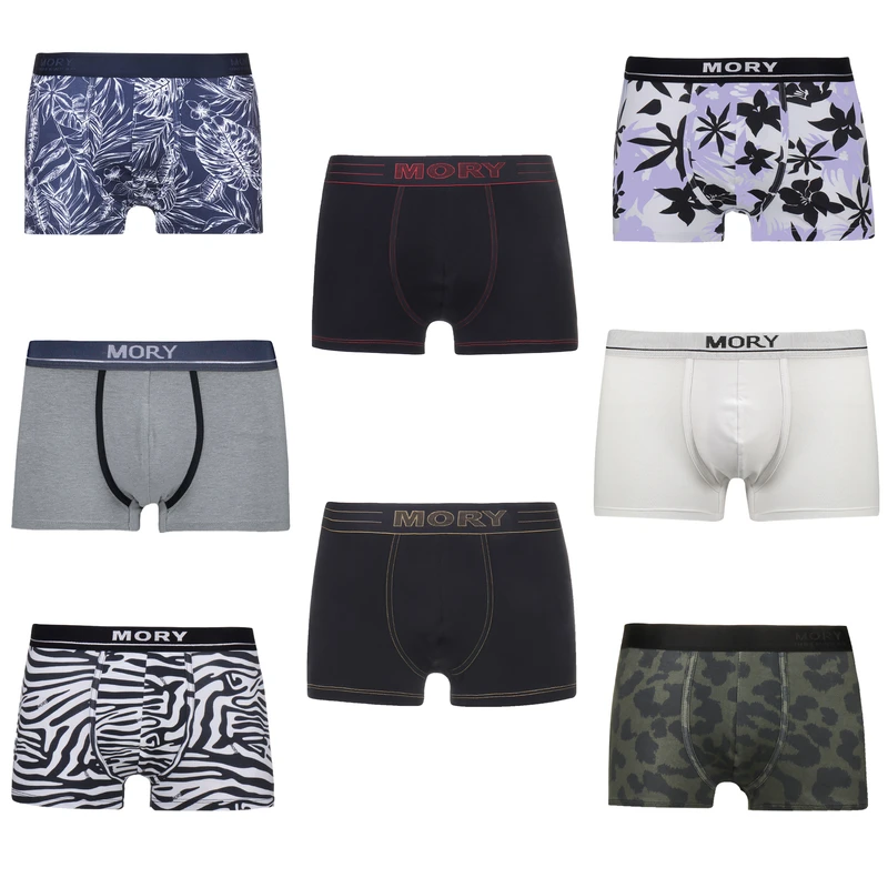 شورت ترانک مردانه موری مدل 041 بسته 8 عددی