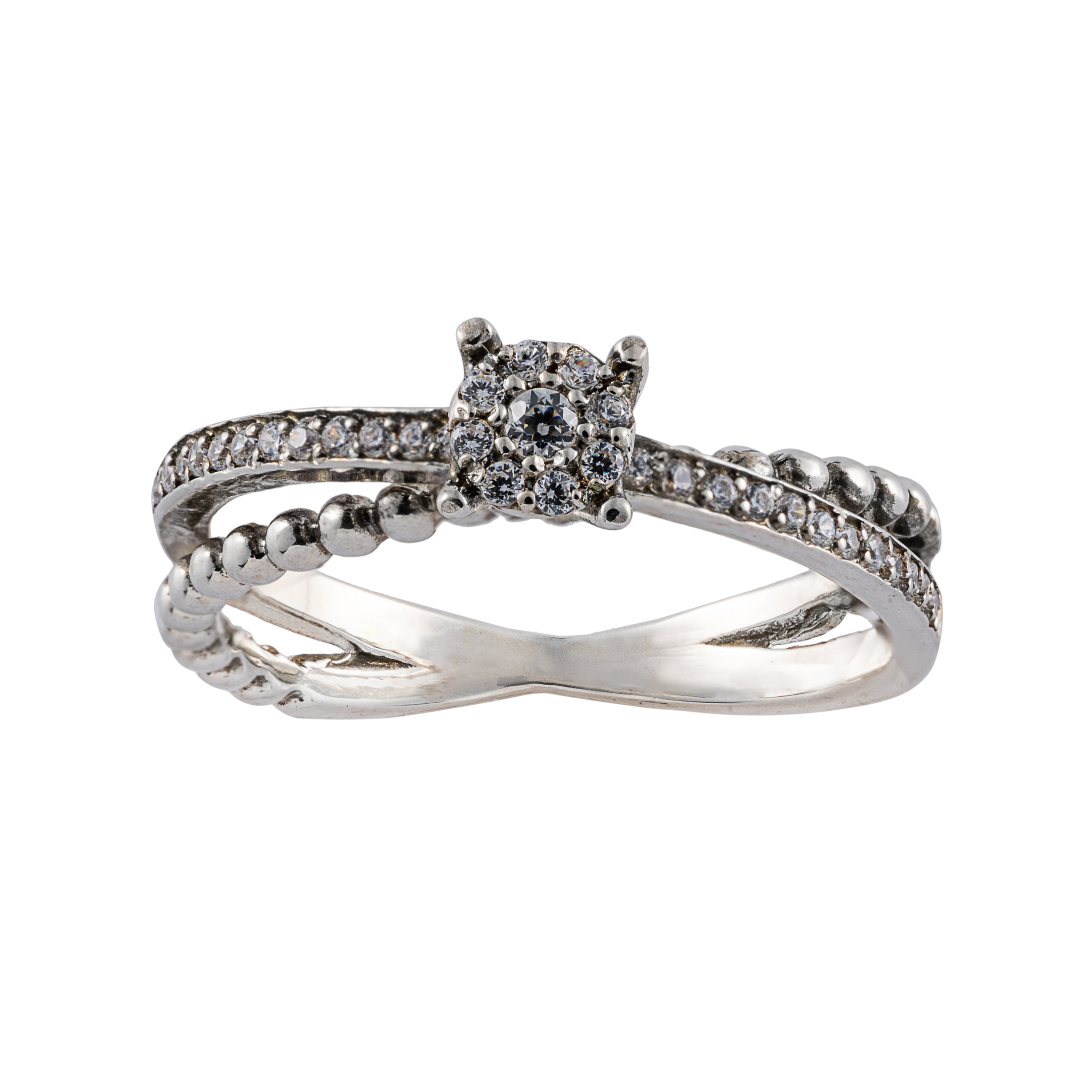 انگشتر نقره زنانه جواهری سون مدل 2598