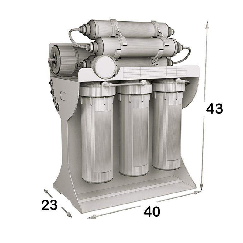 دستگاه تصفیه کننده آب سافت واتر مدل hajibashi-x700 به همراه فیلتر تصفیه آب کد 02 مجموعه 3 عددی