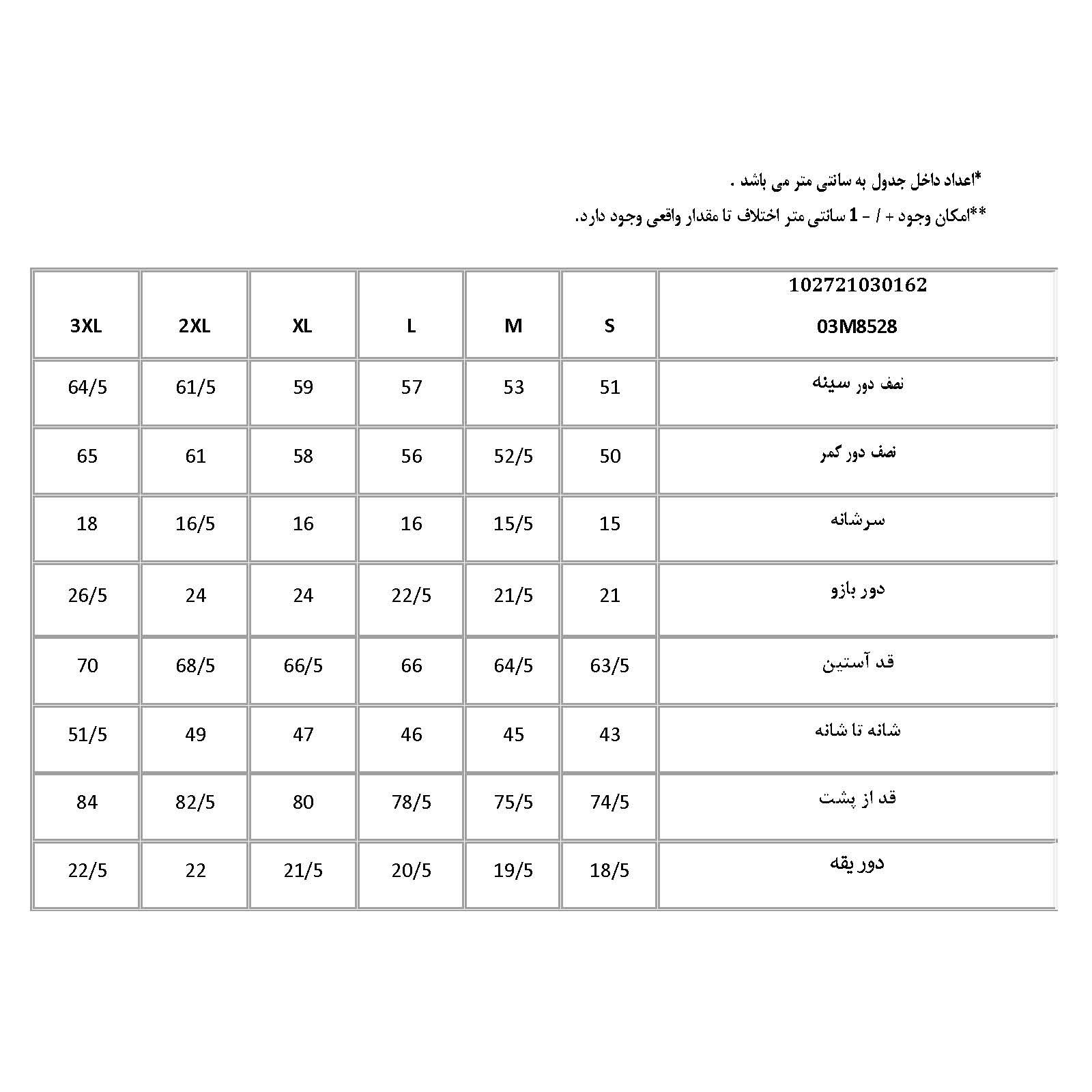 پیراهن آستین بلند مردانه پاتن جامه مدل کلاسیک 102721030162276 طرح راه راه -  - 3