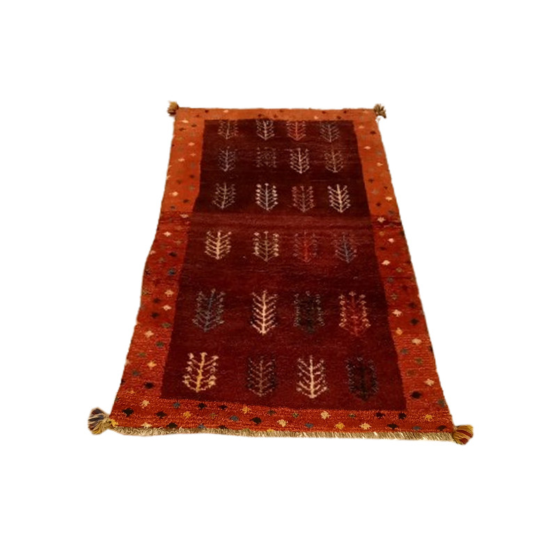 گبه دستباف یک ونیم متری مدل  بافت قشقای شیراز کد NKP.Z.N115