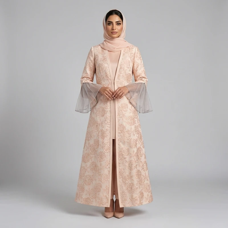 مانتو زنانه گل‌دار بلند تِندِنسی مدل Princess Floral