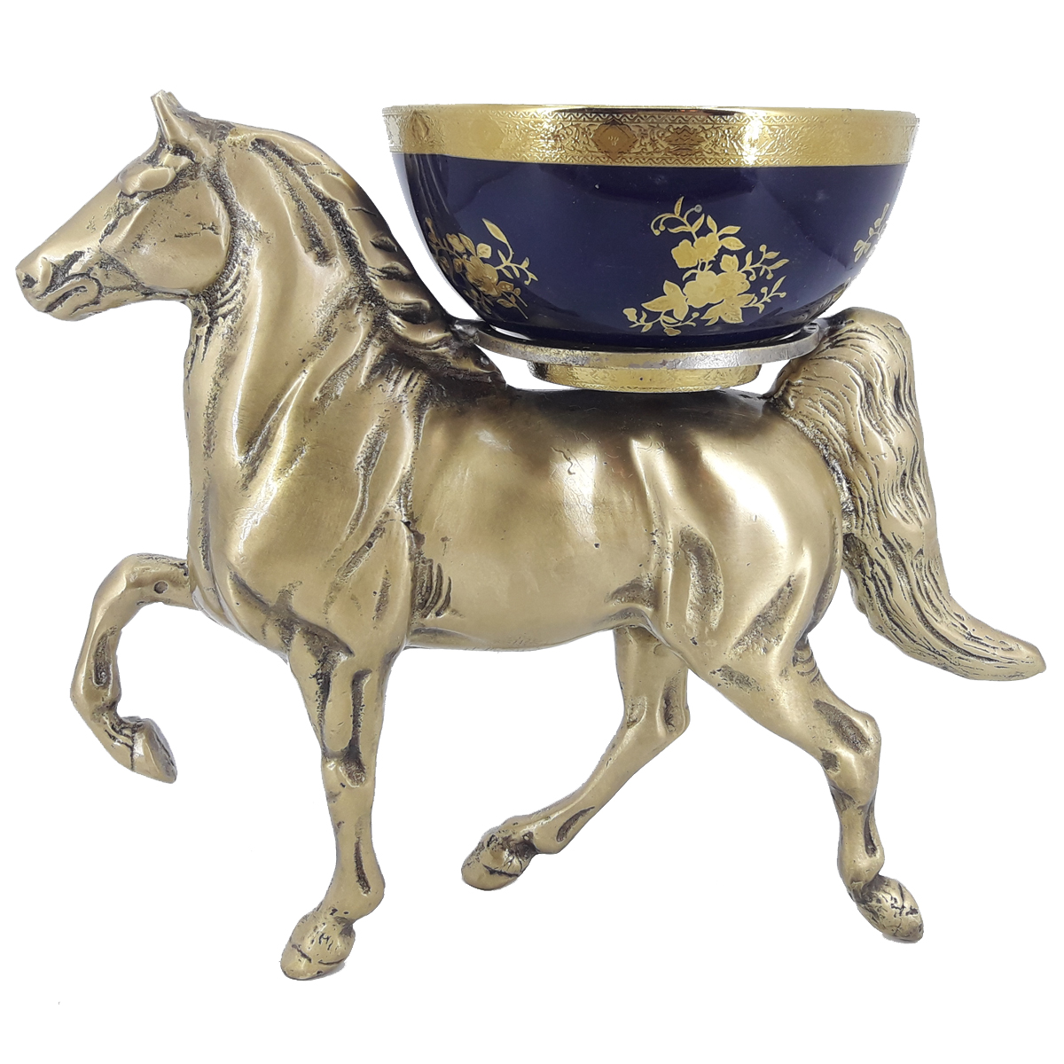 شکلات خوری برنزی مدل اسب طلایی