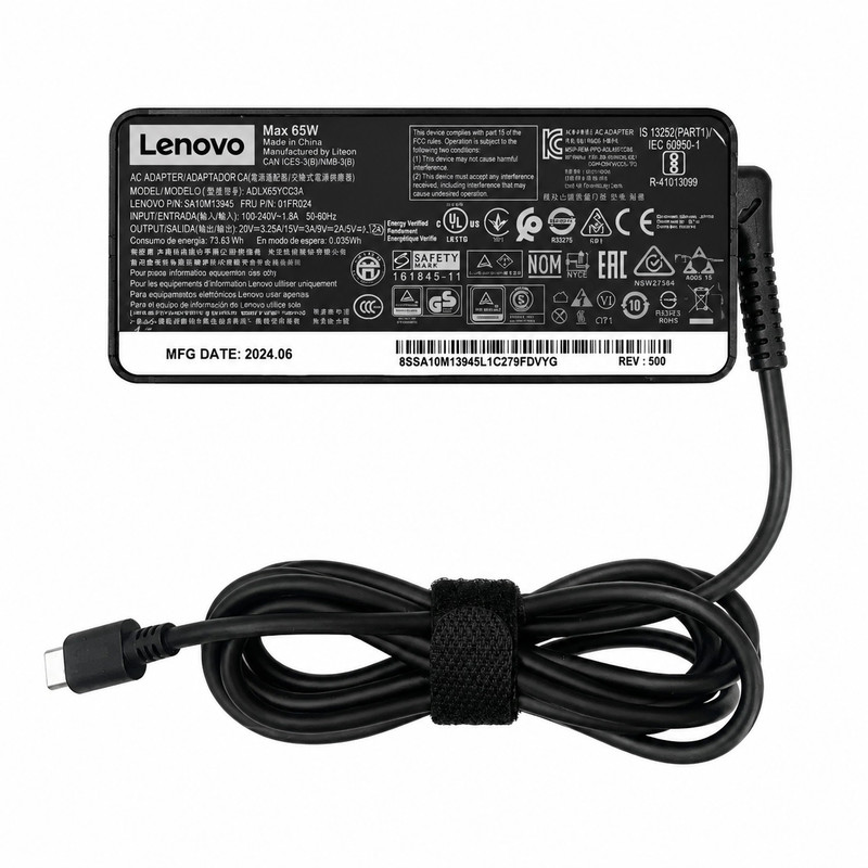 شارژر لپ‌تاپ 20 ولت 3.25 آمپر مدل ADP-65W Type-C