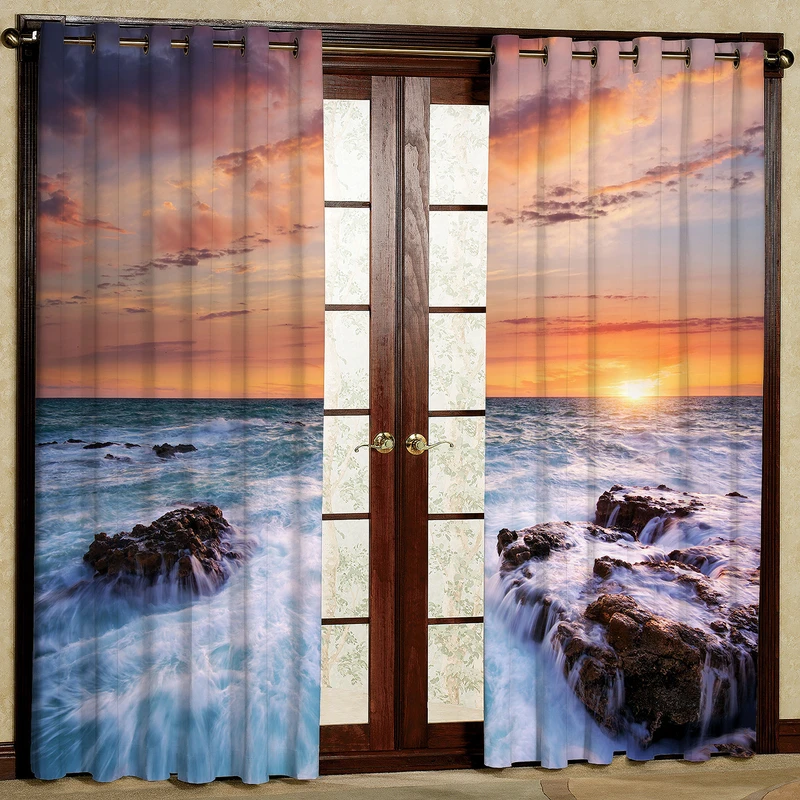 پرده مدل مخمل پانچی کد 2194T2 سایز 200x140 سانتی متر