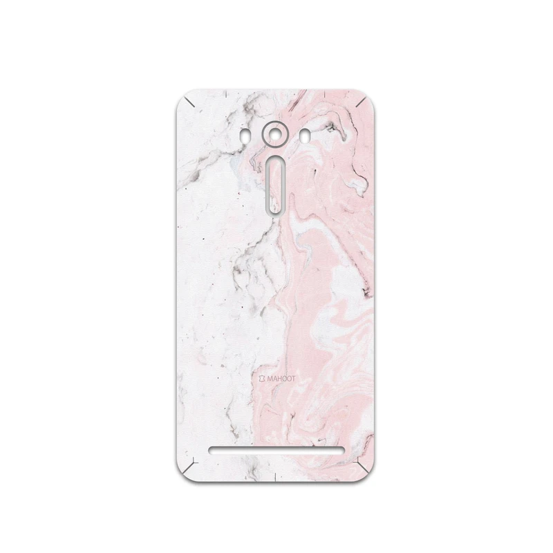 برچسب پوششی ماهوت مدل Blanco-Pink-Marble مناسب برای گوشی موبایل ایسوس Zenfone 2 Laser