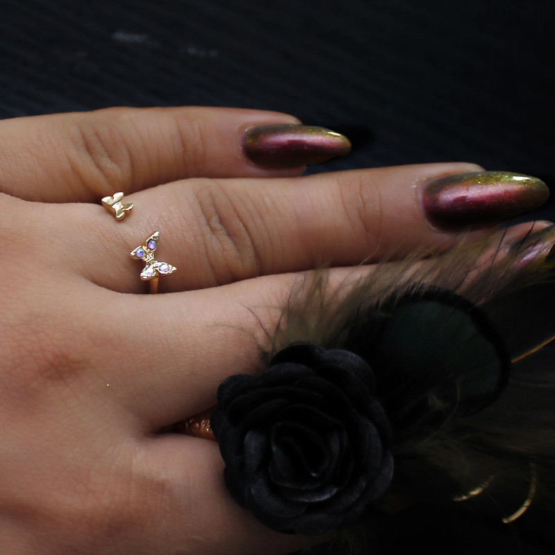 انگشتر زنانه طرح پروانه کد 1359 انگشتر زنانه طرح پروانه کد 1359