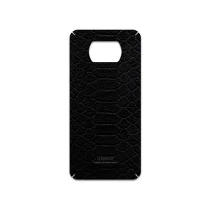 MAHOOT Black-Snake-Leather Cover Sticker for Xiaomi Poco X3 NFC
