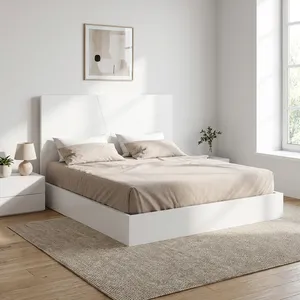 تخت‌خواب ام دی اف دو نفره هیراد مدل Z132-MDF سایز 167 * 210 سانتی‌متر