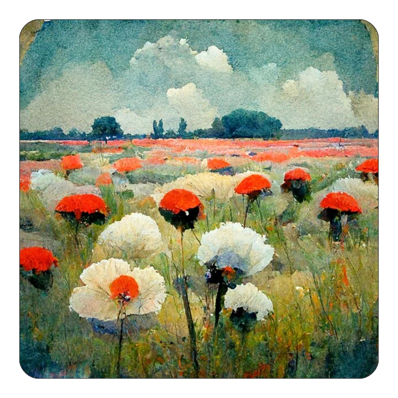 مگنت کاکتی طرح نقاشی رنگ روغن مدل mp69750