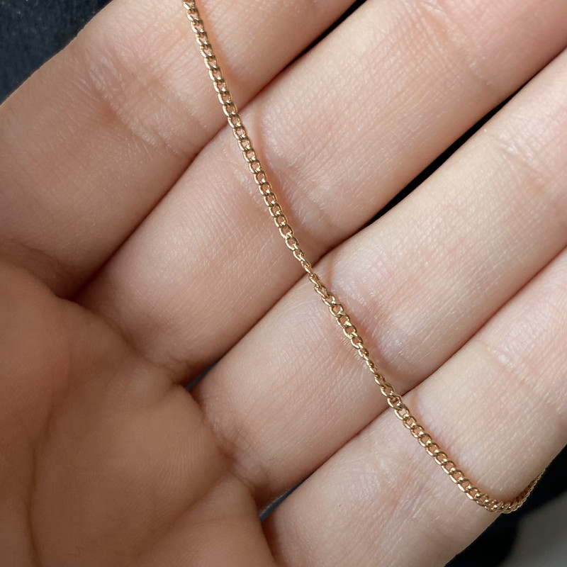 زنجیر زنانه ژوپینگ مدل صاف مارپیچ کد o