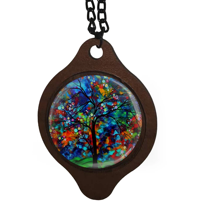 آویز تزیینی خودرو طرح درخت انتزاعی کد 1061