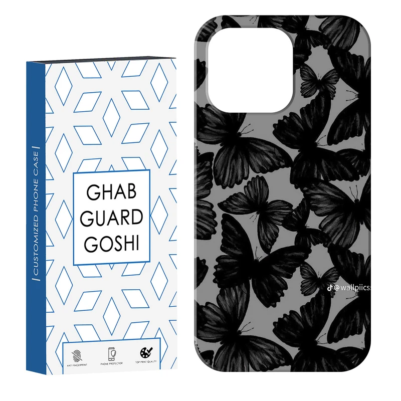 کاور قاب گارد گوشی طرح پروانه کد Dimo-837 مناسب برای گوشی موبایل اپل IPHONE 14 PRO   