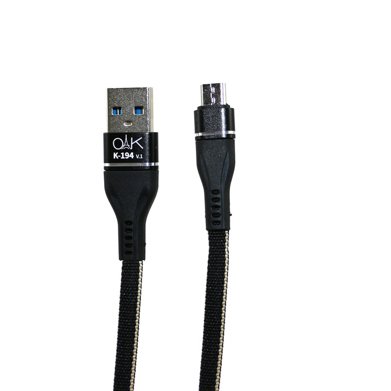 تصویر کابل تبدیل USB به microUSB اوآک مدل K-194 طول 1 متر