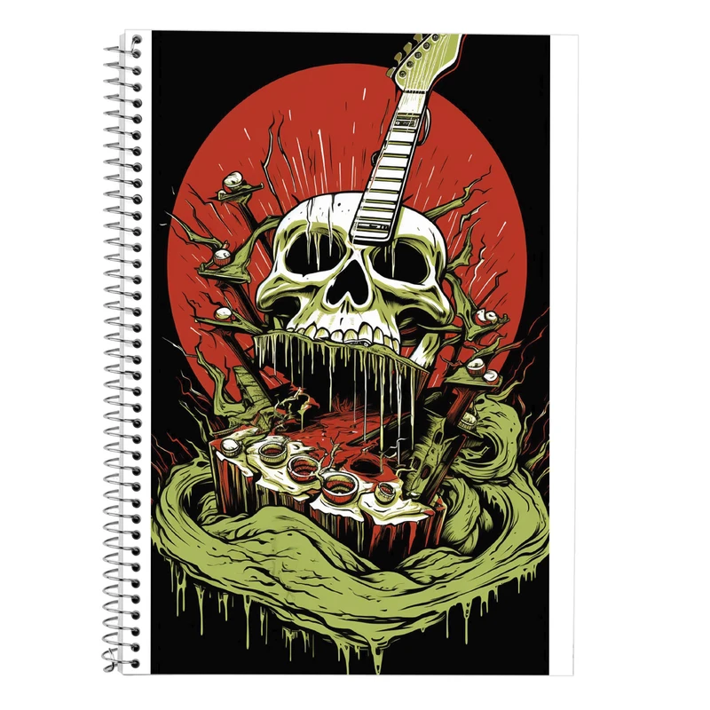 دفتر زبان 50 برگ مدوپد مدل سه خط طرح ChainSaw Man کد DF10914