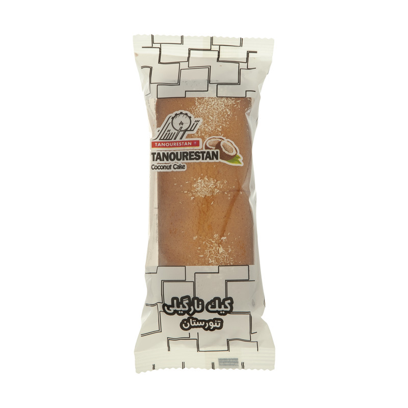 کیک نارگیلی تنورستان - 100 گرم بسته 40 عددی 