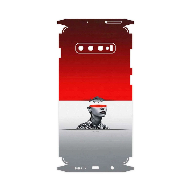 برچسب پوششی ماهوت مدل Collage of surreal Portrait of Women 1-FullSkin مناسب برای گوشی موبایل سامسونگ Galaxy S10 Plus