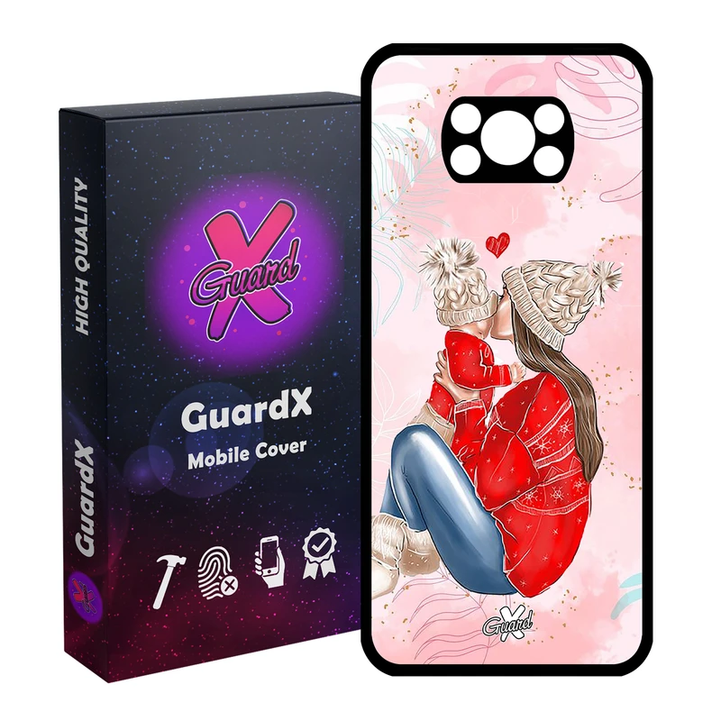 کاور گارد ایکس طرح دختر مدل Glass10335 مناسب برای گوشی موبایل شیائومی Poco X3 / Poco X3 NFC