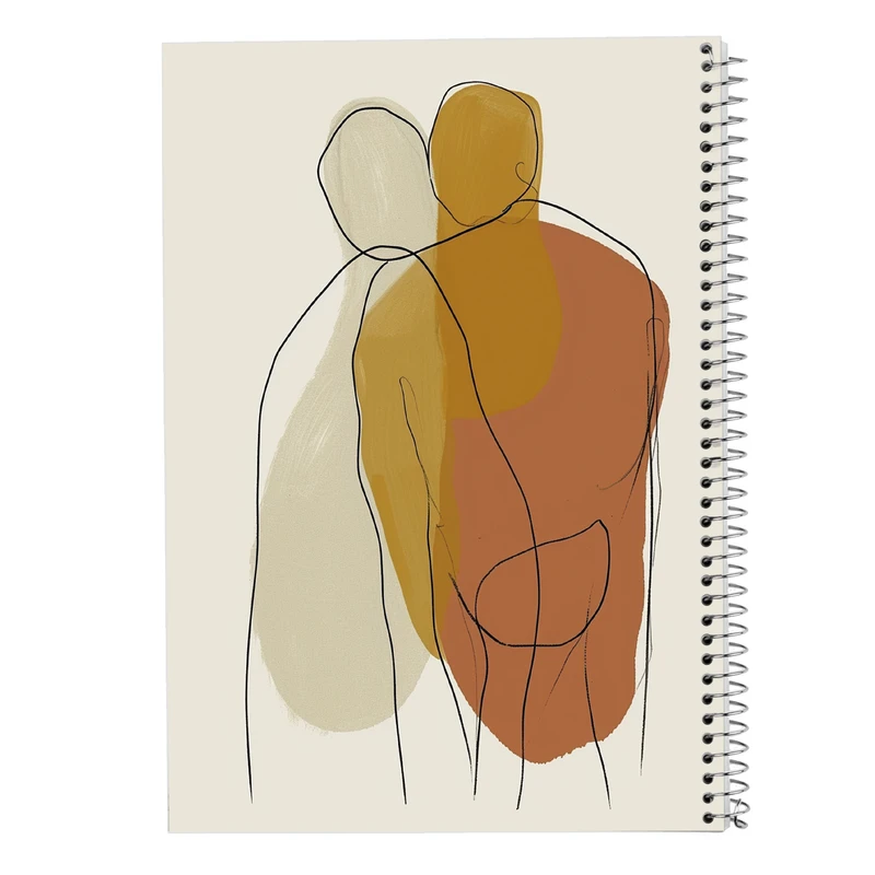 دفتر شطرنجی 50 برگ مدوپد مدل عاشقانه love کد DF14151