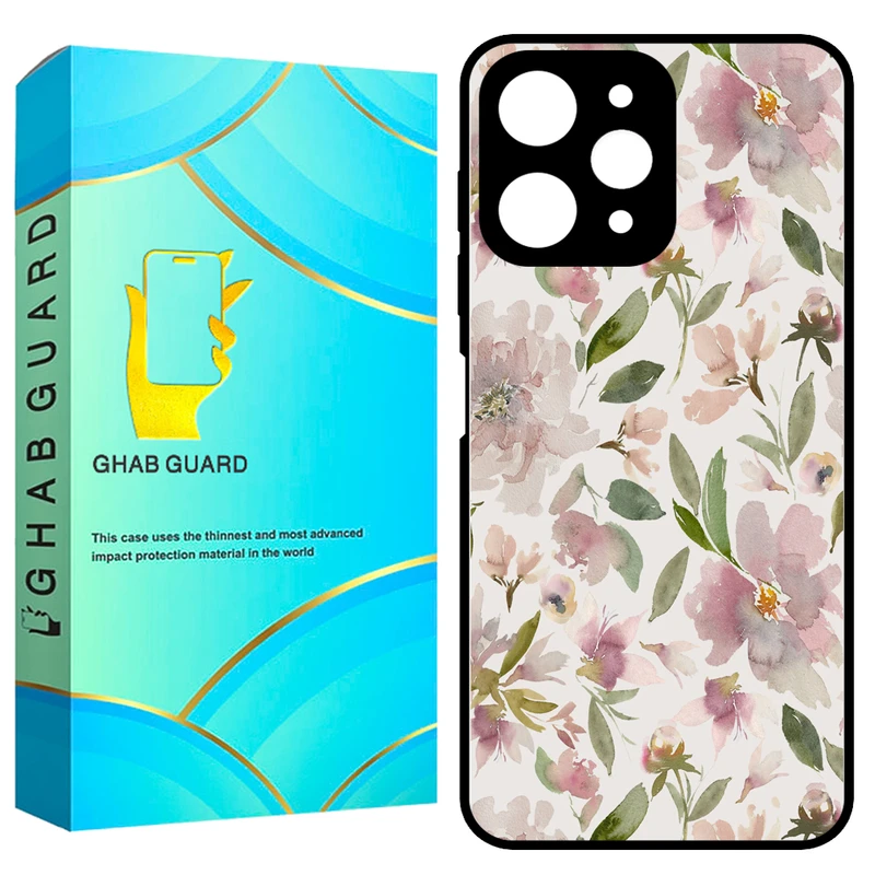 کاور قاب گارد طرح گل مدل GCHPR12 مناسب برای گوشی موبایل شیائومی Redmi 12 4G / Redmi 12 5G / Poco M6 Pro 5G