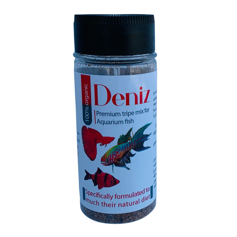 غذای ماهی اکواریوم دنیز مدل ترکیب دامی سیرابی وزن 50 گرم