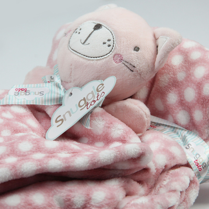 ست پتو و حوله نوزادی اسناگل مدل cat سایز 75x95 سانتی متر