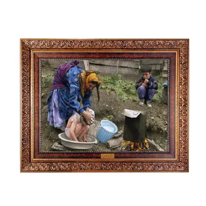 تابلو فرش ماشینی نقش نگار رضوی طرح عشایر کد 502C