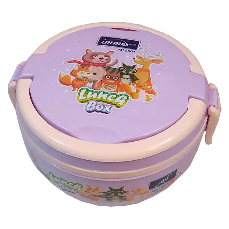 ظرف غذای کودک ایمر طرح حیوانات کد JM5501 مجموعه 4 عددی