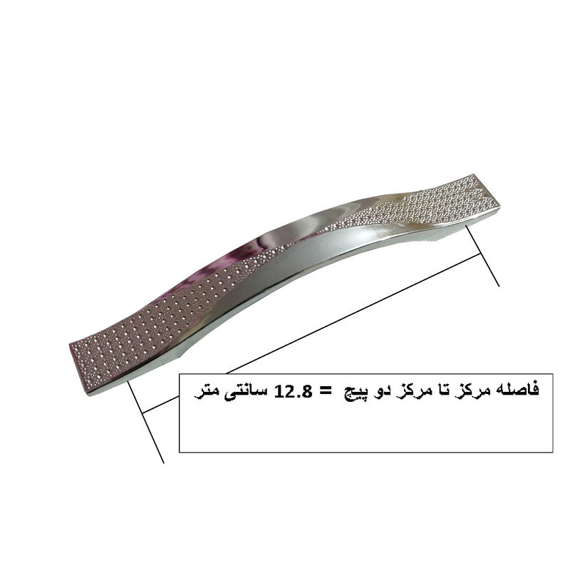 دستگیره کابینت و کمد مدل خال ریز کد DC128 بسته 5 عددی
