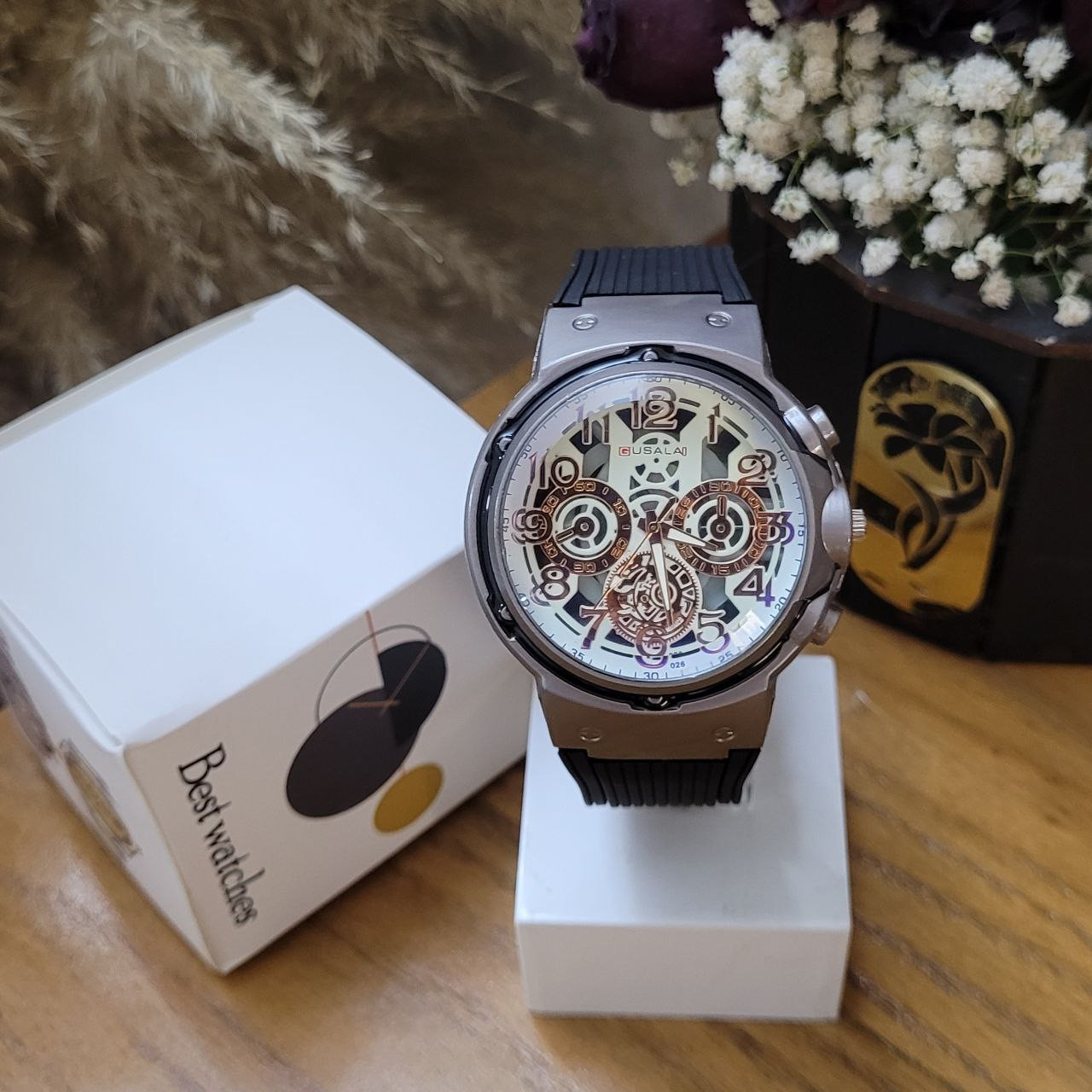 ساعت مچی عقربه‌ای مردانه مدل تک موتور 02