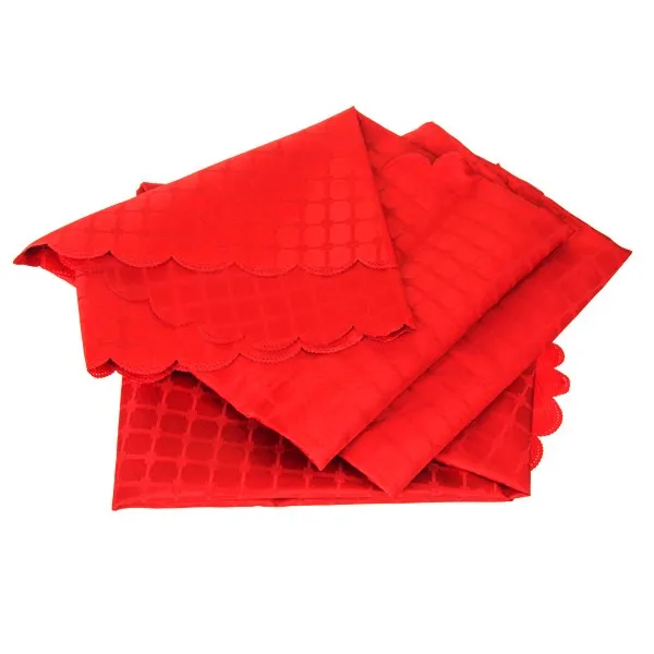 رومیزی پلی استر مستطیلی 180 × 150 رزین تاژ طرح چهارخونه