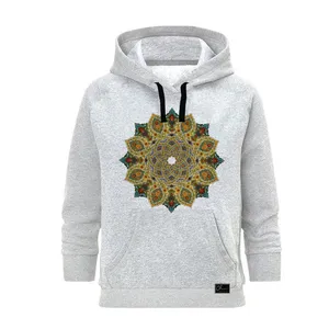 هودی زنانه مدل انتزاعی کد J55 رنگ طوسی