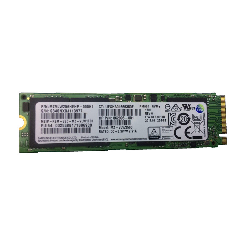 حافظه SSD سامسونگ مدل PM961 NVMe ظرفیت 256 گیگابایت