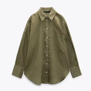 تونیک زنانه زارا مدل 100% LINEN SHIRT