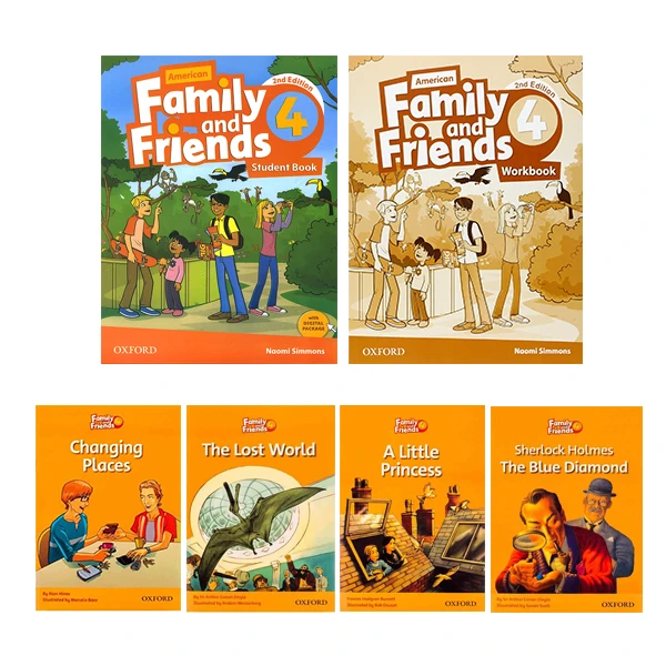 کتاب Family and Friends 4 اثر Naomi Simmons انتشارات آکسفورد 6 جلدی