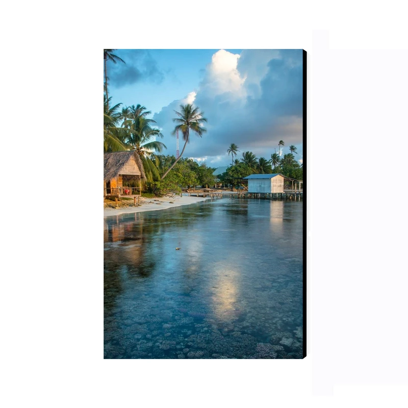 تابلو شاسی عرش مدل فانتزی منظره طبیعت ساحل کد As4039