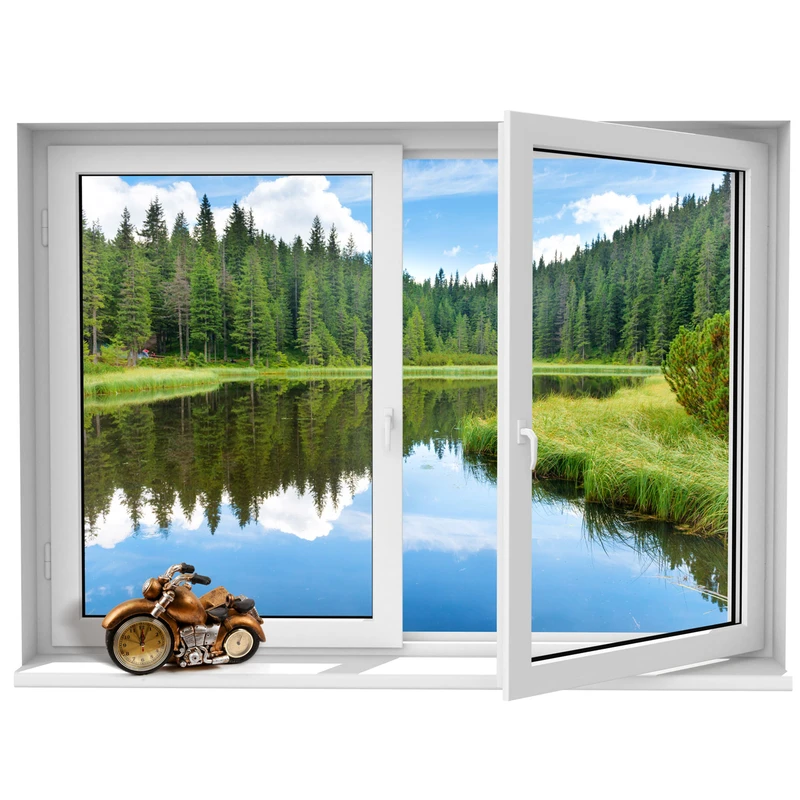 استیکر پنجره مجازي ژیوار طرح رودخانه آبی