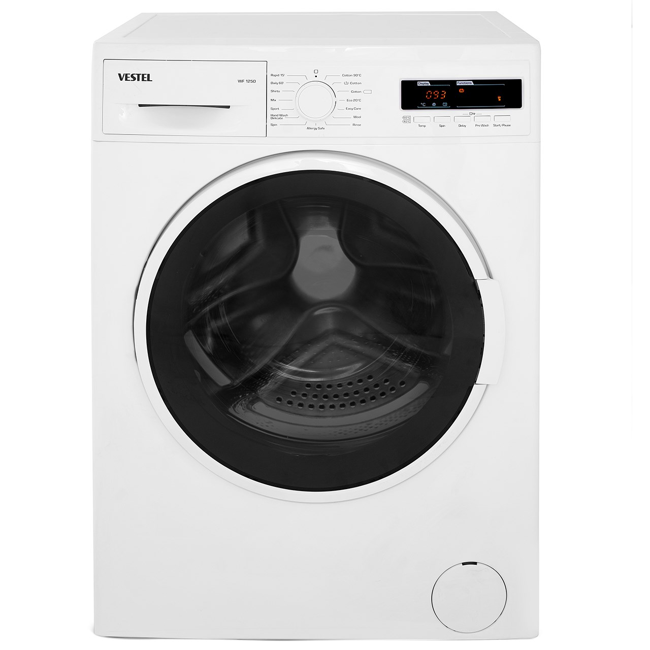 ماشین لباسشویی وستل مدل WF1250 ظرفیت 7 کیلوگرم