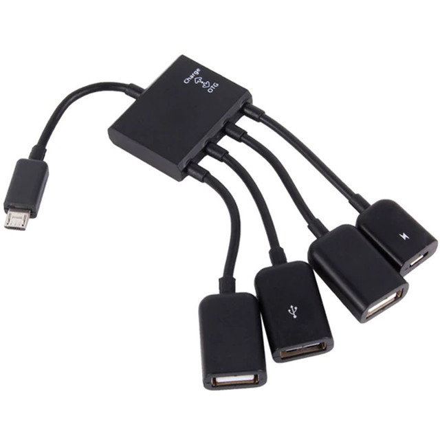 هاب 4 پورت USB به microUSB مدل MUP