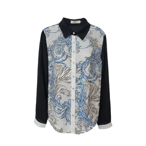 شومیز آستین بلند زنانه مدل حریر