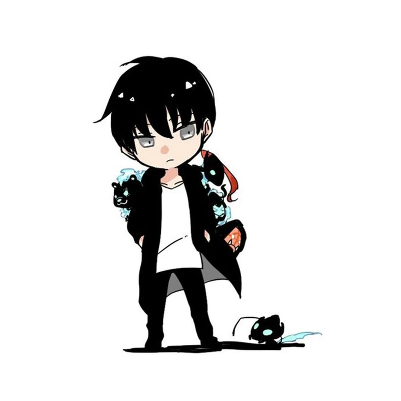 استیکر لپ تاپ و موبایل مدل انیمه طرح سولو لولینگ سونگ جین وو solo leveling sung jin woo کد 502