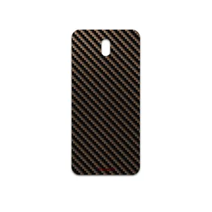 MAHOOT Glossy-Brown-Fiber Cover Sticker for Nokia 3.2  TA-1156