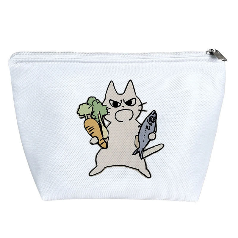 کیف لوازم آرایش دخترانه خندالو مدل گربه شکمو کد 10381