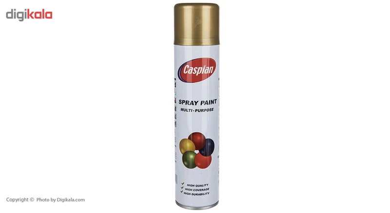 عکس شماره 2 : اسپری رنگ طلایی کاسپین وزن 295 گرم