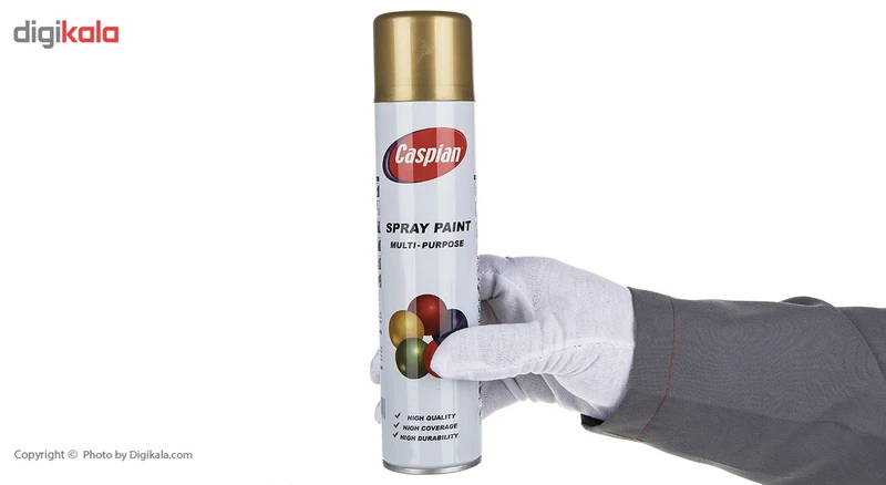 عکس شماره 4 : اسپری رنگ طلایی کاسپین وزن 295 گرم