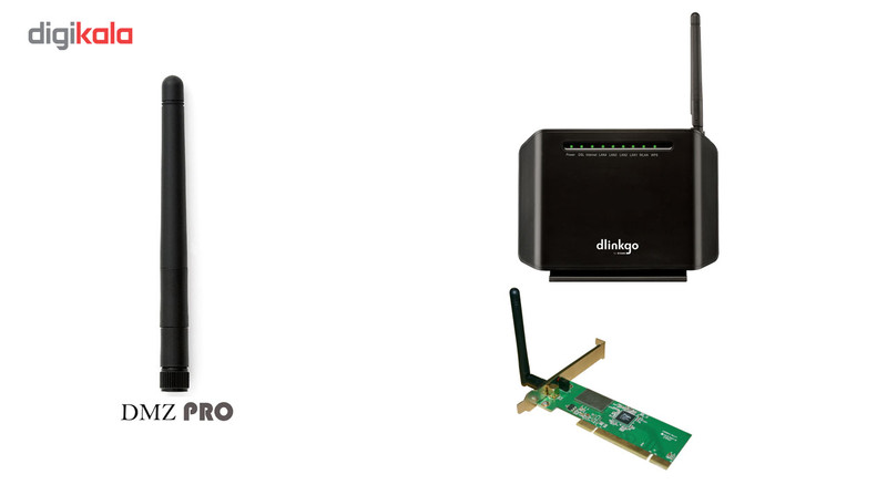 آنتن تقویتی 2.4GHz دی ام زد پرو مدل WIFI-250 1