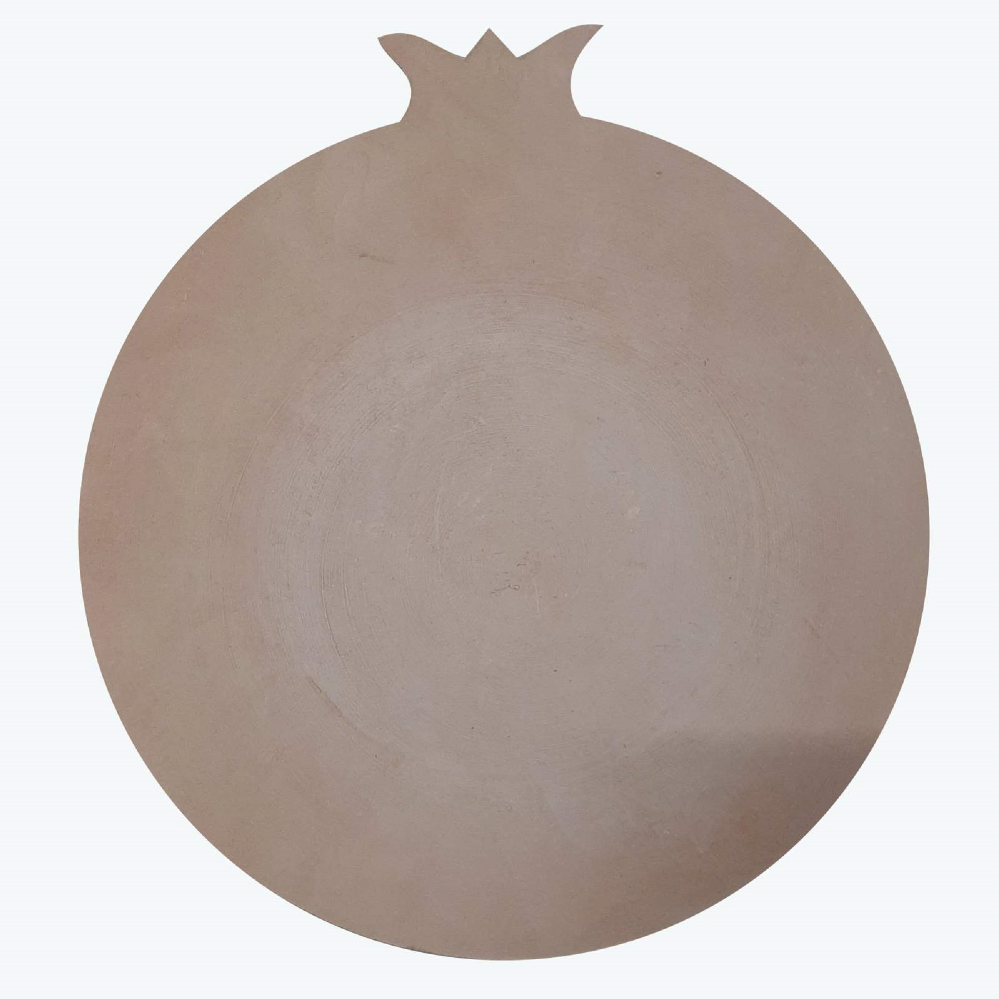 بشقاب دیوارکوب سفالی خام مدل انار کد D25 مجموعه 3 عددی