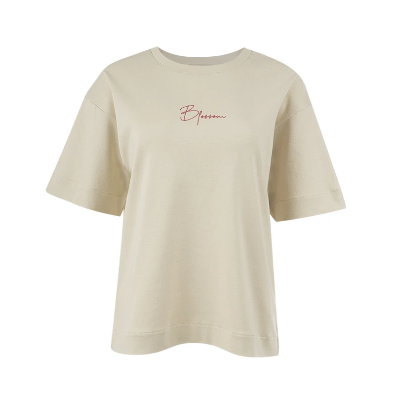 تی شرت آستین کوتاه زنانه جوتی جینز مدل یقه گرد کد 1551592