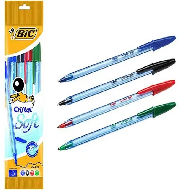 خودکار بیک مدل Cristal Soft بسته 4 عددی